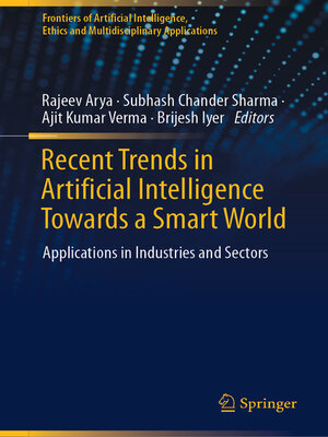 cover image of Recent Trends in Artificial Intelligence Towards a Smart World